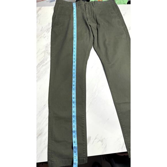 GOODFELLOW & CO GREEN MENS DRESS HENNEPIN CHINO PANTS SIZE 36 WAIST X 32 INSEAM - Picture 10 of 11